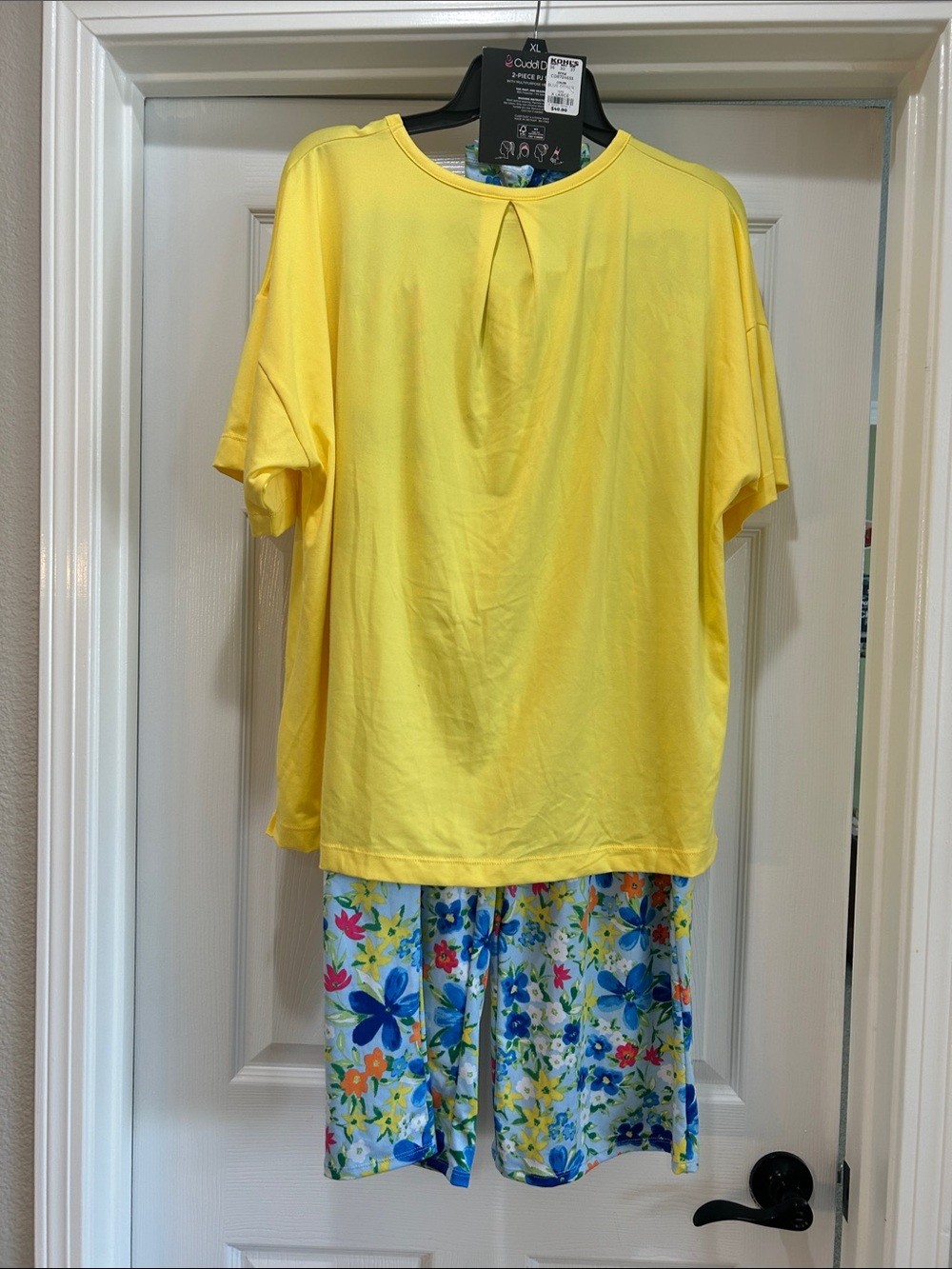 Cuddl Duds Capri pajama set with headband, XL, NWT - Picture 4 of 12